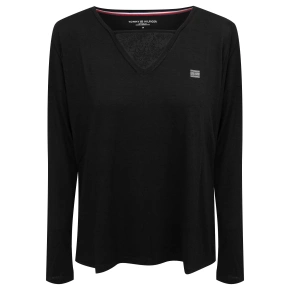 Dámske tričko s dlhým rukávom UW0UW01981-BEH - Tommy Hilfiger Dámske tričko s dlhým rukávom UW0UW01981-BEH - Tommy Hilfiger