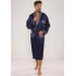 Pánsky župan Adam Satyna 940 Dark blue - De Lafense