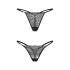 Dámske sexy tangá Clara 2-Pack black - Obsessive