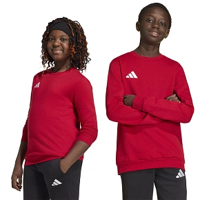 Adidas Detské tričko Entrada 26 mikina červená JZ6556
