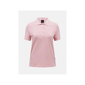 Dámske tričko PEAK PERFORMANCE W Classic Cotton Polo, ružová farba Dámske tričko PEAK PERFORMANCE W Classic Cotton Polo, ružová farba