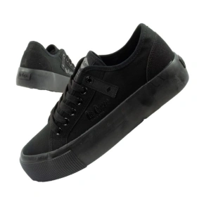 Lee Cooper Dámske športové tenisky Textilná platforma Black Women's