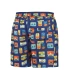 Pánske plavecké šortky Happy Shorts long SM29-48 Tmavomodrá zmes - Self