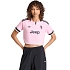 Dámske tričko adidas Juventus 26/27 Away Cropped Jersey, ružovo-čierne, KB8842