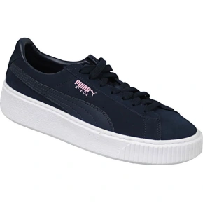 Detské tenisky na platforme Suede 363663-03 Black - Puma