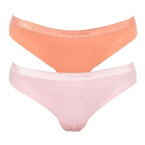 Tangá 2pcs QD3695E-CDJ oranžovoružový - Calvin Klein
