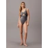 Dámske jednodielne plavky KW0KW02640 BEH black - Calvin Klein