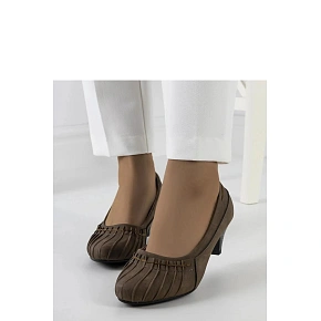 Lodičky na podpätku 90175 khaki - Solea