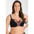 Dámska podprsenka K101/1 Gaby Black raft - Gorsenia