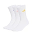 Ponožky adidas Cushioned Sportswear Crew, 3 páry, biele, KQ6760
