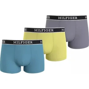 Pánske boxerky 3Pack UM0UM03185 0UM Blue/Yellow/Grey - Tommy Hilfiger