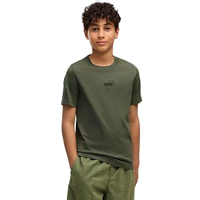 Detské tričko Puma ESS Small No.1 Logo Centered Tee, farba khaki, 692975 86