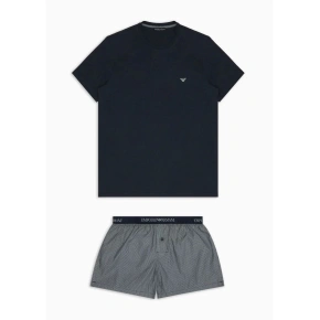 Pánske pyžamo 111339 4R576 66936 tmavomodré s prúžkom - Emporio Armani