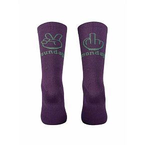 Cyklistické ponožky NORTHWAVE Sunday Monday Sock, fialové