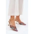 Dámske lodičky na podpätku 8338-302 Gold Mixed Colours - DAY-VINE Shoes