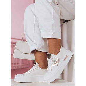 Dámske tenisky na platforme TRENDIS ZY0703 biele – FashionStreet