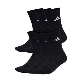 Adidas Cushioned Crew 6 párov ponožiek čiernych KE5499