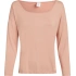 Dámsky pyžamový top L/S CURVE NECK 000QS7006E FSR make-up - Calvin Klein