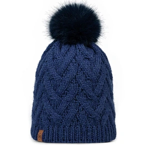 Pletená fleecová čiapka Buff Caryn Beanie 13674371710, tmavomodrá, jedna veľkosť