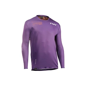 Cyklistické tričko NORTHWAVE Edge 2 Jersey LS, fialové