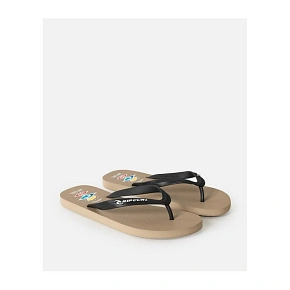 Plážové šľapky RIP CURL Icons Of Surf Bloom Open Toe, béžové Plážové šľapky RIP CURL Icons Of Surf Bloom Open Toe, béžové