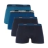 Pánske elastické boxerky značky Puma 4ks tmavo modré/modré 938197 02