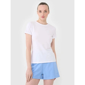 Dámske hladké tričko slim 4F 4FWMM00TTSHF2673-10S
