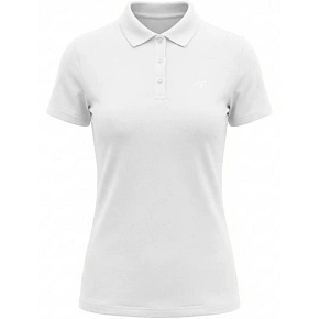 Dámske polo tričko 4F F0768 biele 4FWMM00TPTSF0768 10S