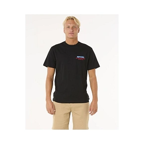 Tričko RIP CURL Surf Revival Ding Repair Tee, čierne Tričko RIP CURL Surf Revival Ding Repair Tee, čierne