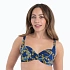 Dámska plavková podprsenka Hermine Top Bikini – vrchná časť 8795-1, modrý denim – RosaFaia