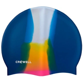 Crowell Multi Flame silikónová plavecká čiapka col.14