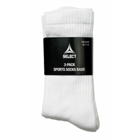 Futbalové tréningové ponožky SELECT white short 3-pack