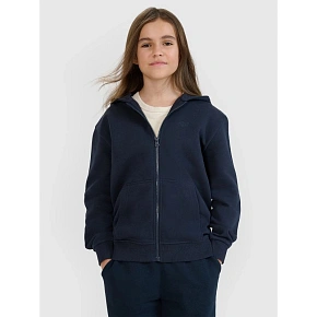 Bluza dresowa rozpinana z kapturem dziewczęca 4F 4FJWMM00TSWSF1861-31S