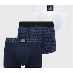 Pánske boxerky 3 pack U3BG01K6YW0 P7CJ modrá/biela - Guess