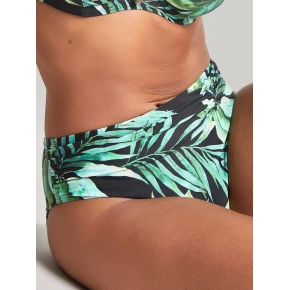 Dámske plavky Bali Midi Brief SW1646 Green Printed - Panache