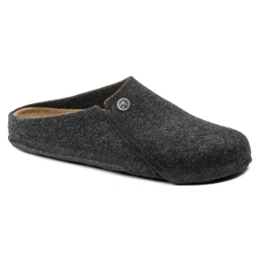 Birkenstock Zermatt Cozy Home Anthracite Vlnené plstené papuče Regular Wide (1014938)