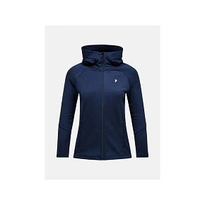 Dámska mikina Peak Performance Rider Essentials Zip Hood - blue shadow/blue shadow veľkosť: m