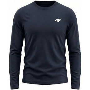 Pánske tričko 4F Longsleeve M611 navy blue 4FWMM00TLONM611 31S pánske Pánske tričko 4F Longsleeve M611 navy blue 4FWMM00TLONM611 31S pánske