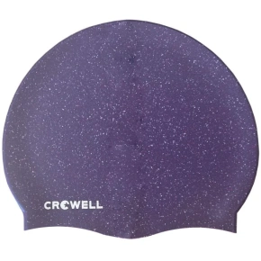 Crowell Recyklácia Pearl Silikónová plavecká čiapka Fialová farba 4