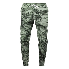 Unisex tepláky SWPN-PC AFD437 Zelené s potlačou - Aloha From Deer
