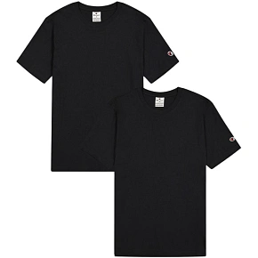 Champion pánske tričko s krátkym rukávom 2-pack black 220267 KK001 pánske tričko