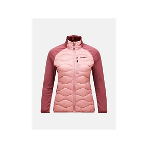 Dámska péřová bunda PEAK PERFORMANCE W Helium Hybrid Down Jacket, ružová farba