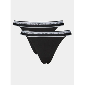 Dámske tangá 2Pack 164522 4R227 00020 Black - Emporio Armani