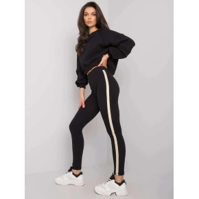 Dámske legíny RV LG 7324.63 Black with gold - Rue paris