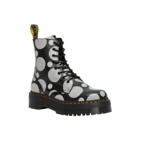 Dámska členková obuv Jadon DM26882009 Čierna s bielym vzorom - Dr. Martens