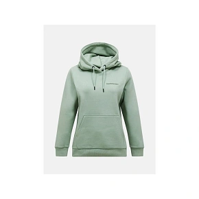 Dámska mikina PEAK PERFORMANCE W Original Small Logo Hood, zelená farba Dámska mikina PEAK PERFORMANCE W Original Small Logo Hood, zelená farba