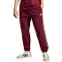 Pánske nohavice adidas Essentials 3-Stripes Fleece Tapered Cuffed v bordovej farbe KY4134
