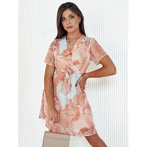 Šaty CHICLOVE EY2517 v oranžovej farbe - FashionStreet