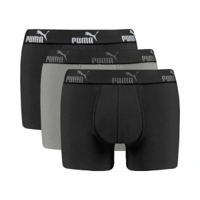 Pánske boxerky Puma 3-Pack Black Grey Comfortable Cotton