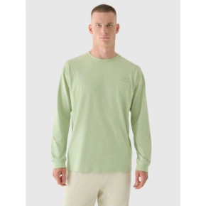 Pánske tričko s nadrozmernou potlačou a dlhým rukávom 4F 4FRAW24TLONM502-44S